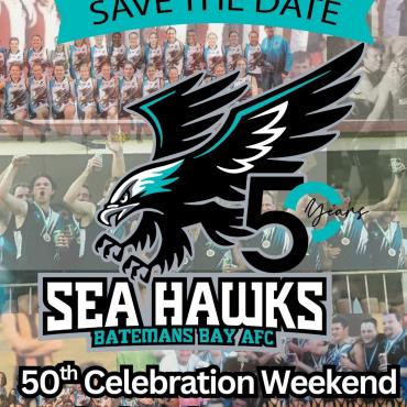 Save The Date - Celebrating 50 Years Of The Batemans Bay Seahawks