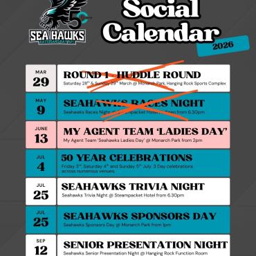 2026 Seahawks Social & Events Calendar